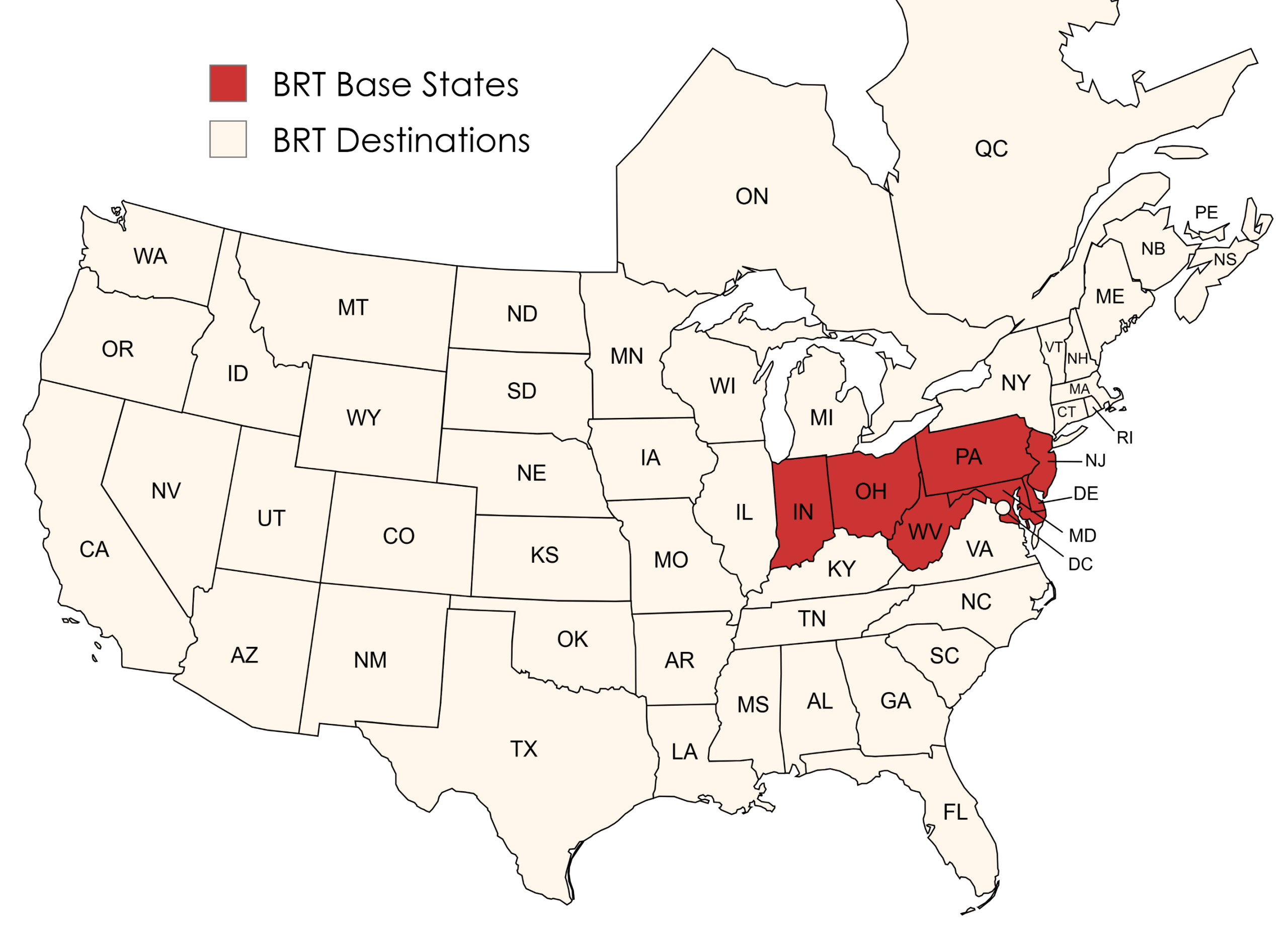 Service Area Map